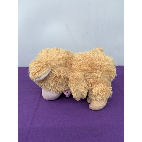 8 Inch Cream Sheep Tom’s Toys International Pink Bow with Blue Dots - Picture 4 of 9